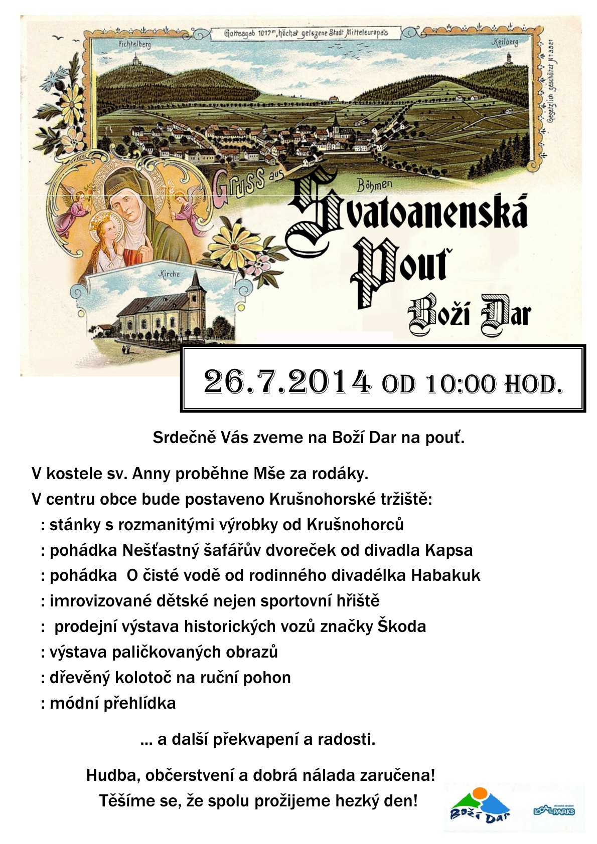 Svatoanenská pouť na Božím Daru