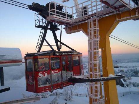 Kabinová lanovka v Oberwiesenthale slaví 90.narozeniny