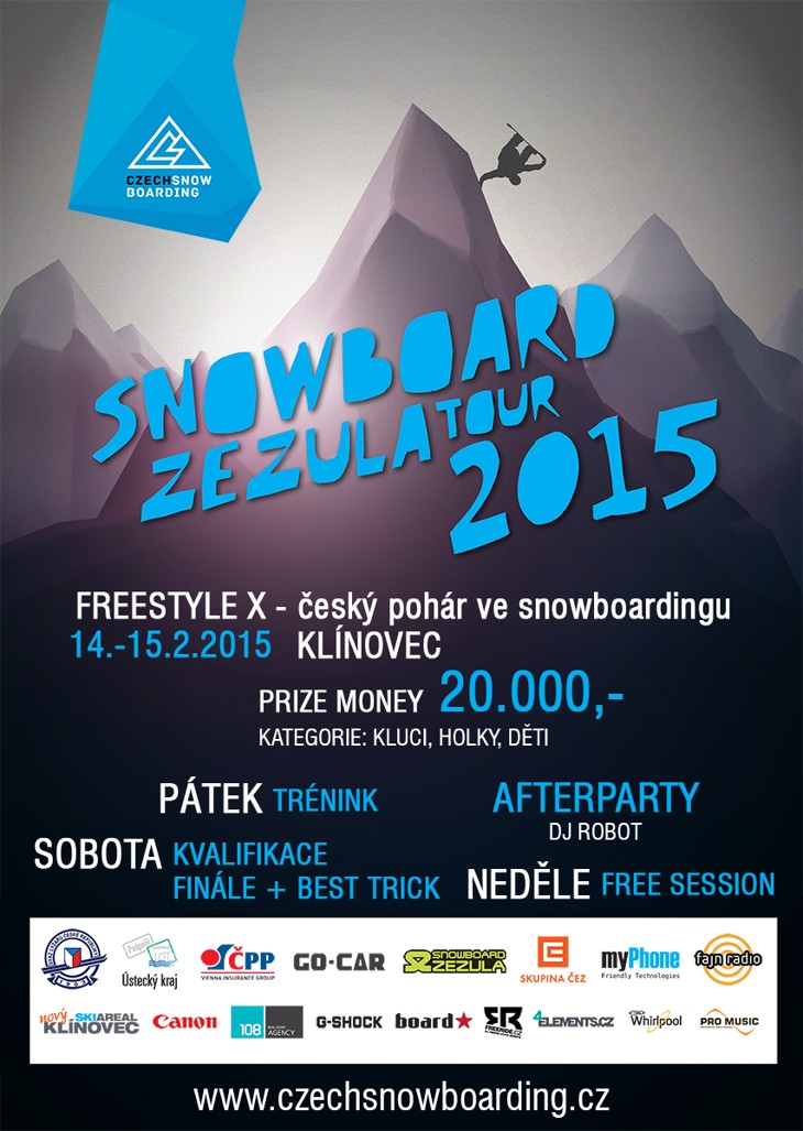 Seriál soutěží Českého poháru ve snowboardingu bude mít zastávku také na Klínovci