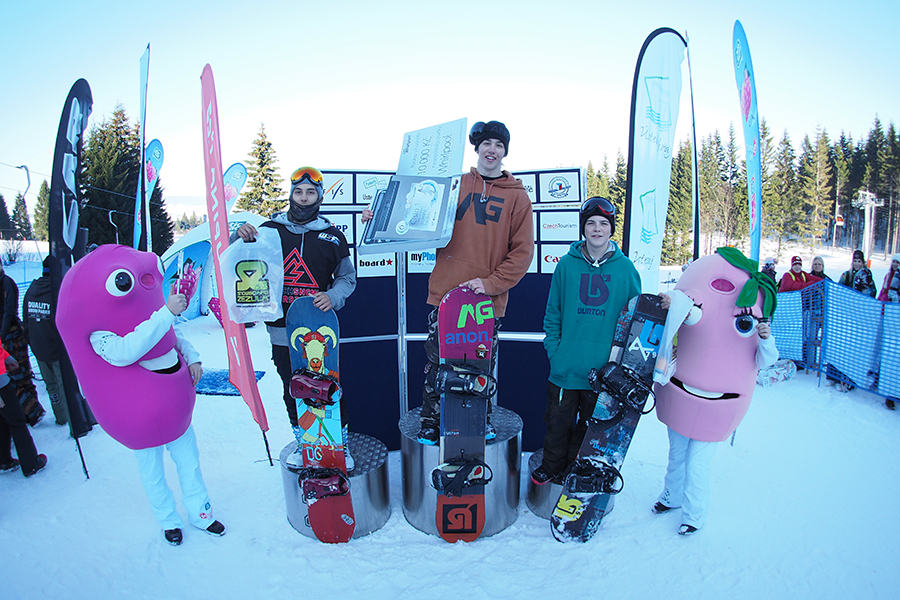 Slopestyle Českého poháru na Klínovci už zná své vítěze
