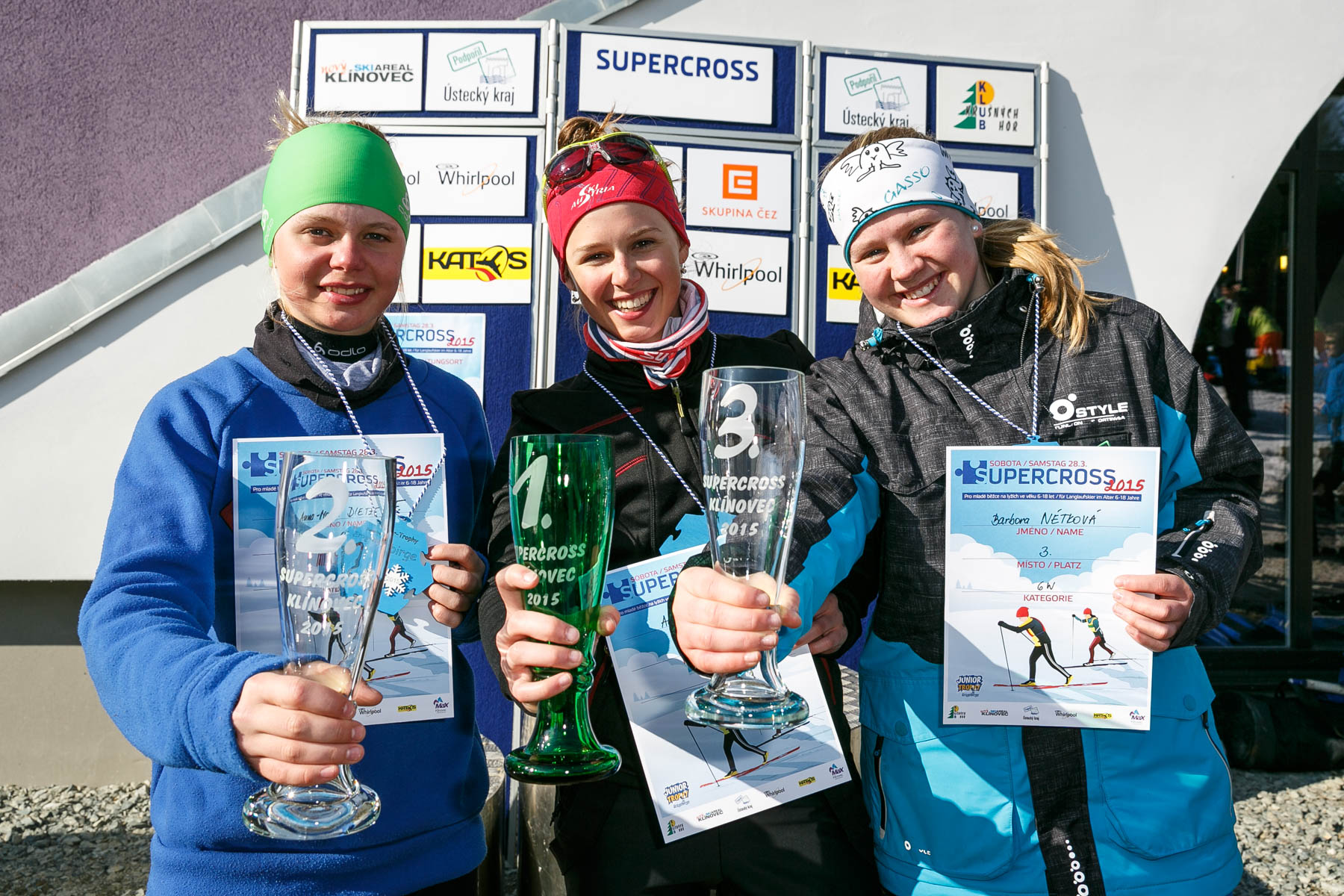 Poháry, medaile a diplomy ze soutěže KLÍNOVECKÝ SUPERCROSS jsou rozdány 