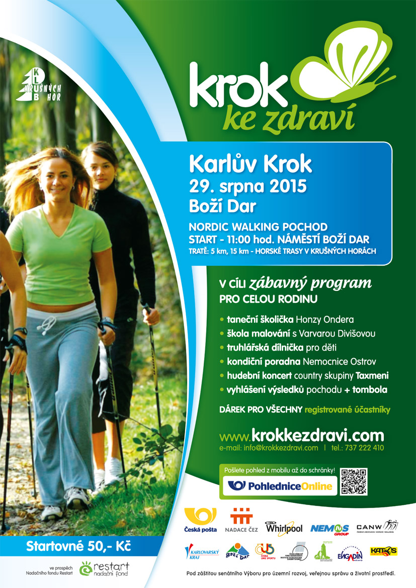 Připravte si hole, již za dva měsíce startuje oblíbený Karlův krok!