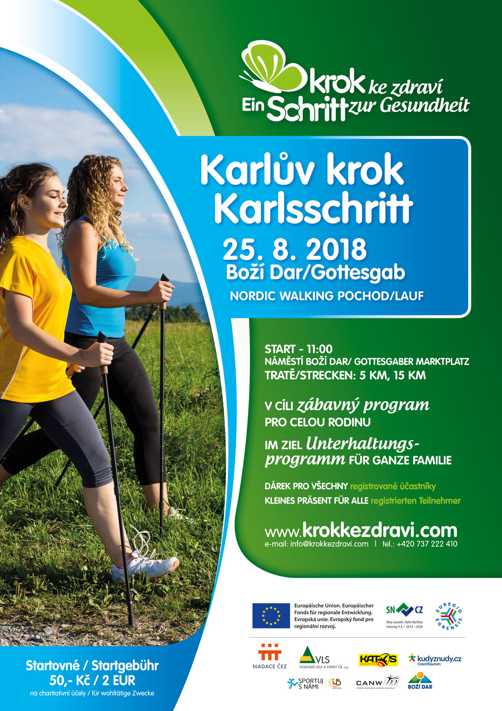 Karlův krok 2018 odstartuje v sobotu, 25.8.2018 již po patnácté