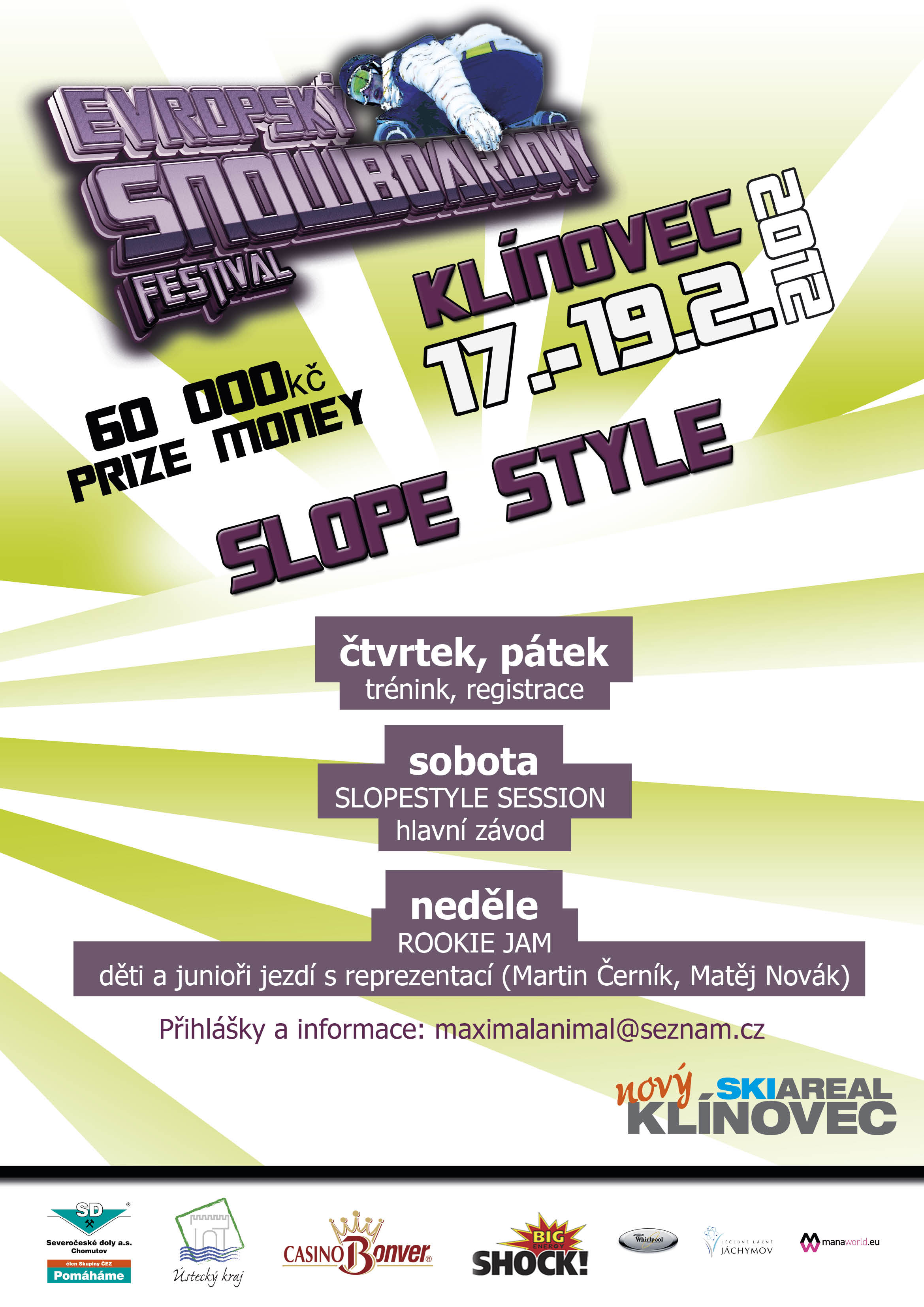 Evropský snowboardový festival na Klínovci