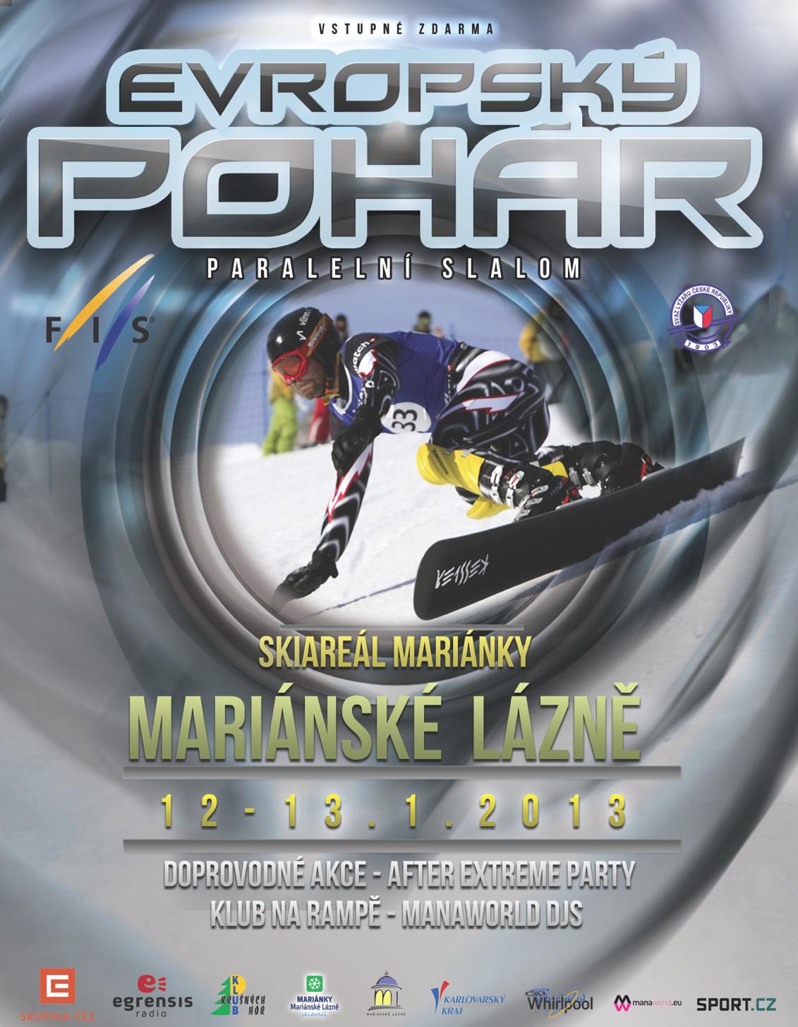 Evropský pohár ve snowboardingu v Mariánských Lázních odložen