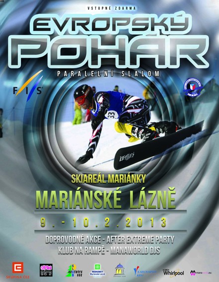 Evropský pohár ve snowboardingu již po čtvrté v Mariánských Lázních