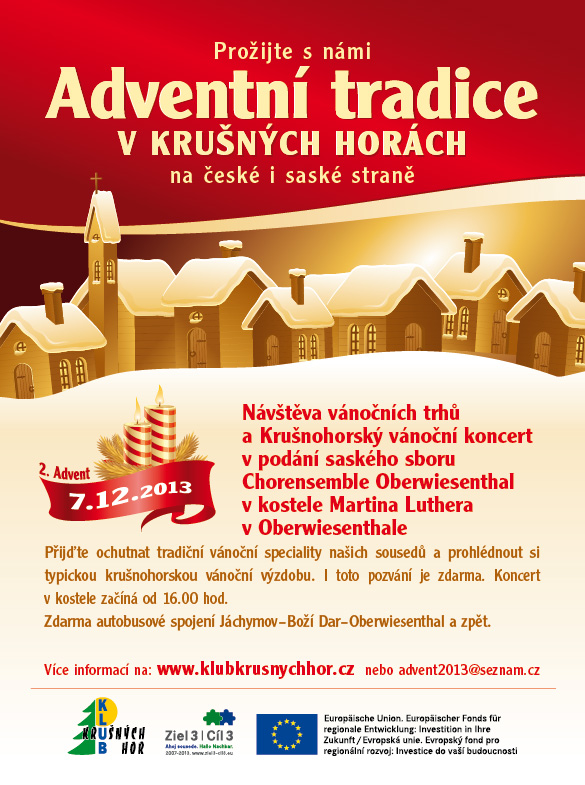 Pozvánka na druhý advent k našim sousedům